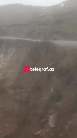 Daşkəsənin bu qəsəbə yolunda çökmə baş verib