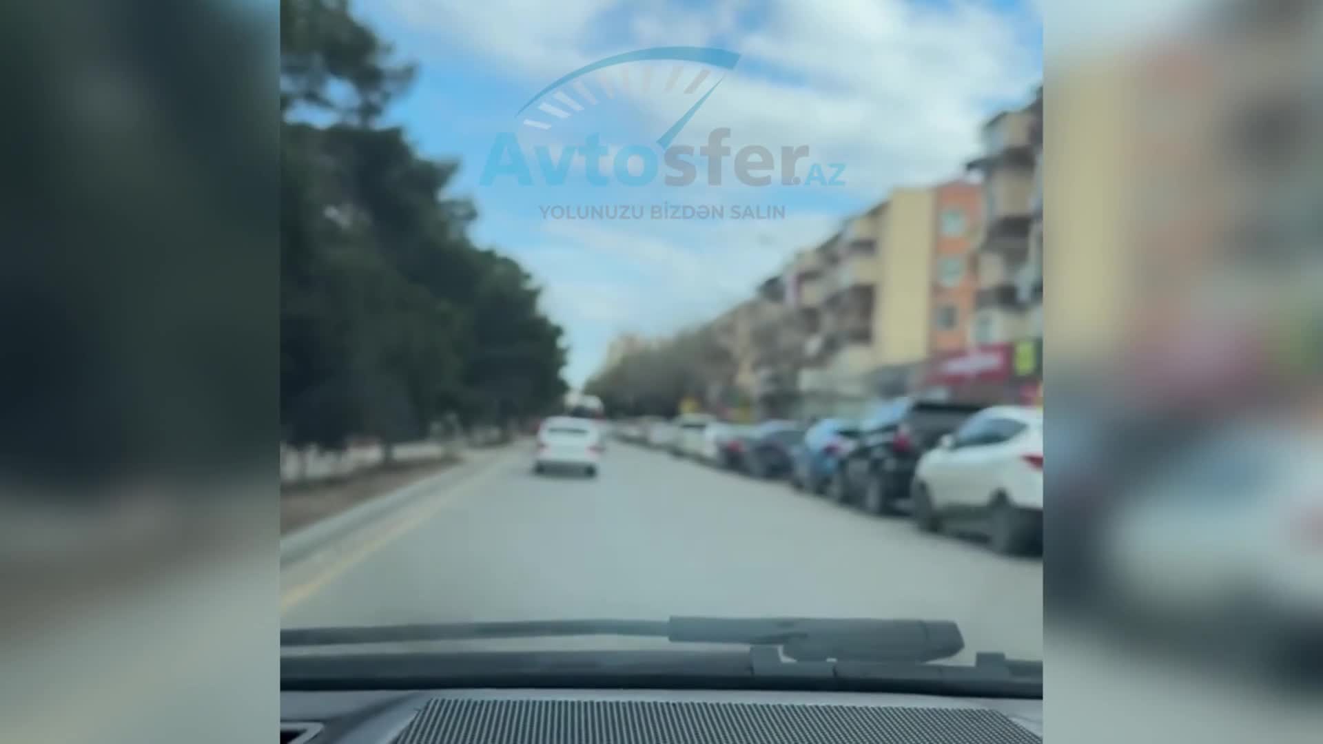 İşıqforu saymayan avtobus sürücüsü sərnişinləri təhlükəyə atdı 