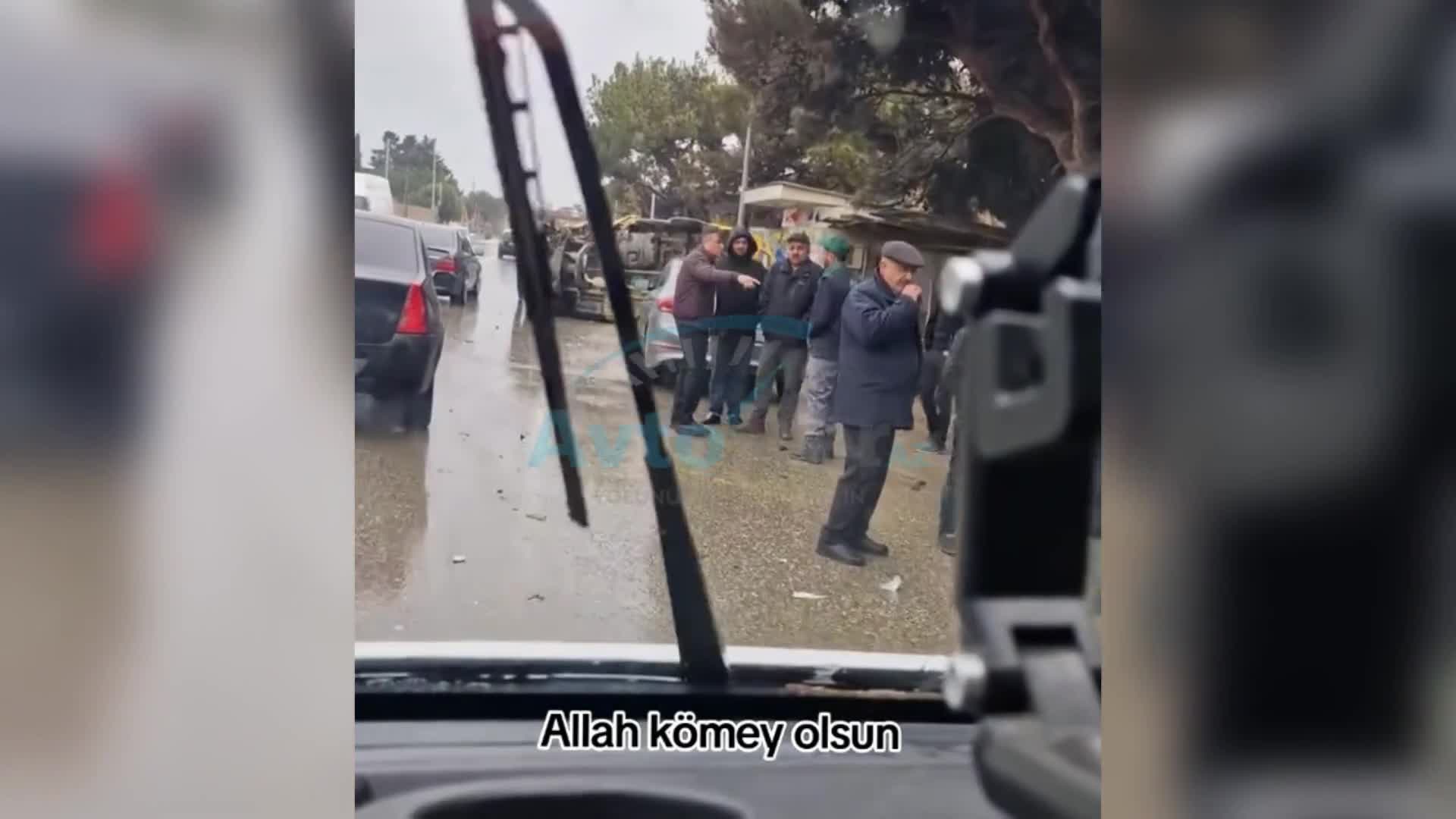 Maştağada zəncirvari qəza