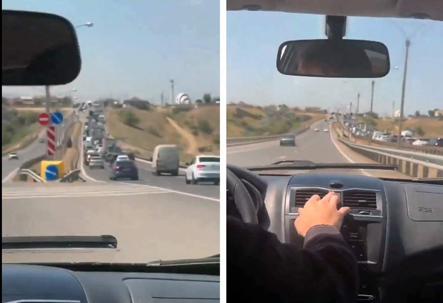 Qayda pozan sürücü görüntüləri sosial şəbəkələrdə yaydı