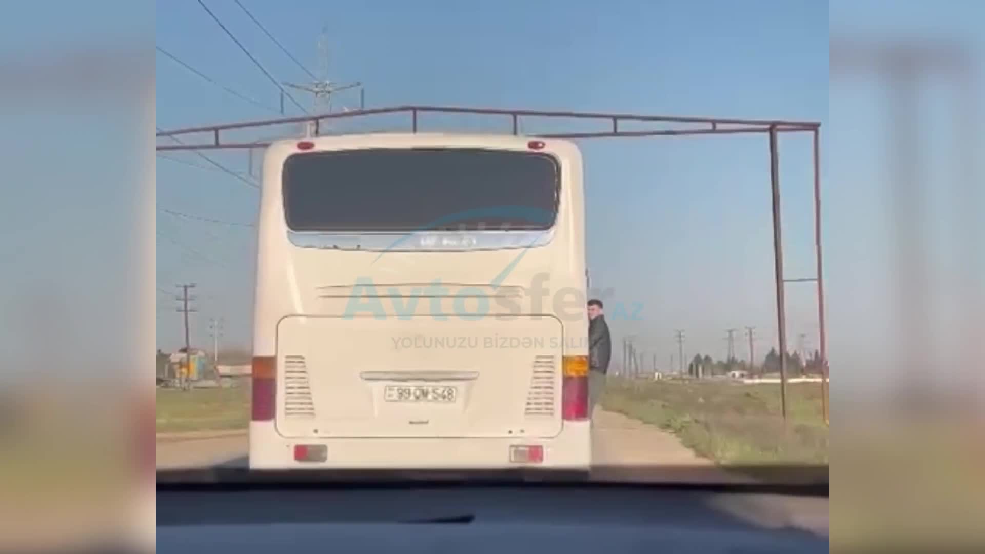 Avtobusda təhlükəli anlar