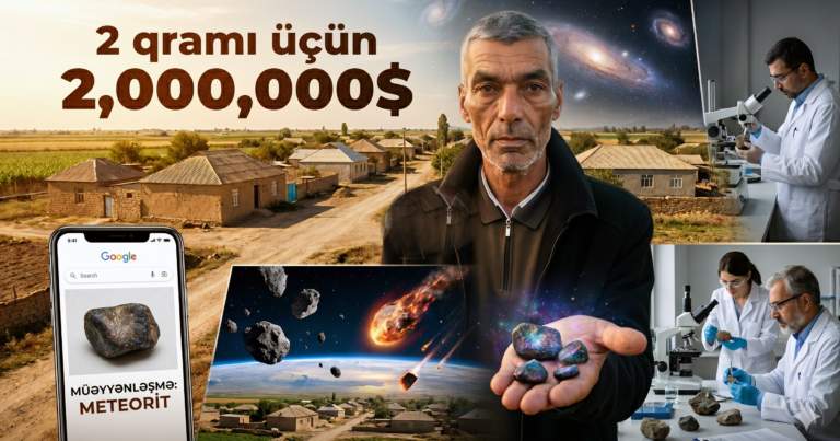 İmişli sakini 2 milyon dollara "meteor" daşı satır