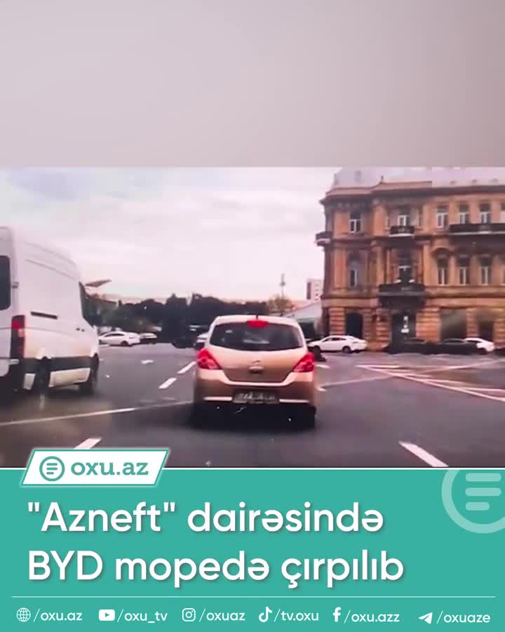 Azneft dairəsində BYD mopedə çırpılıb