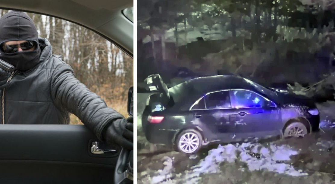 ərxoş şəxs oğurladığı avtomobillə qəza törədib