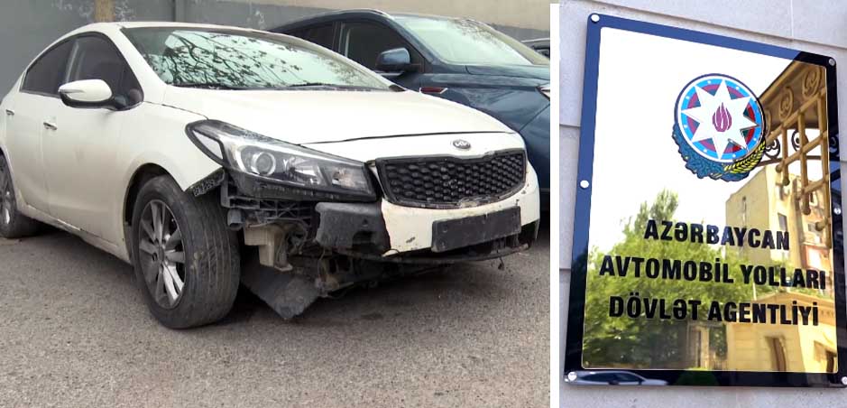 Təmirə bağlanan yolda qəza