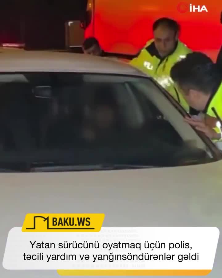 Yatan sürücünü oyatmaq üçün ...