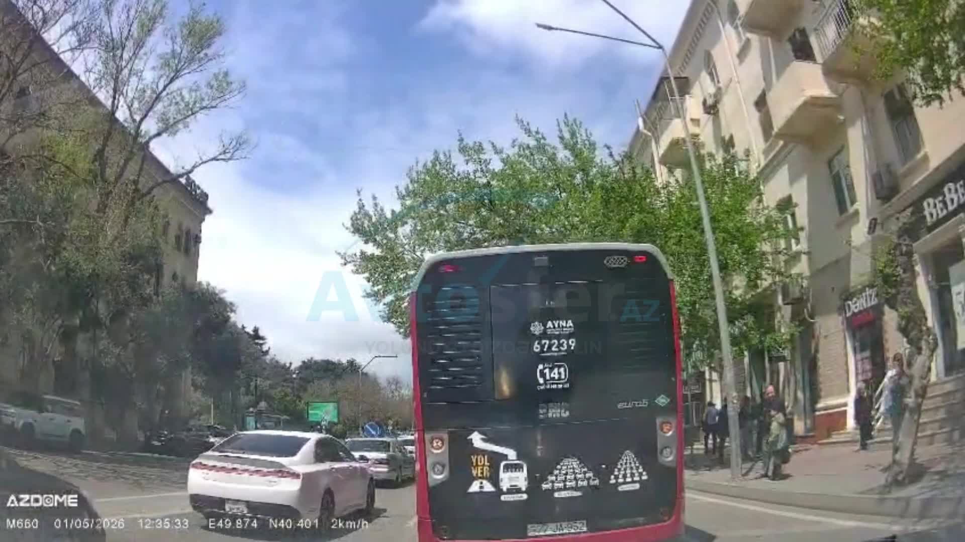 Bakıda sürücü səhlənkarlığı