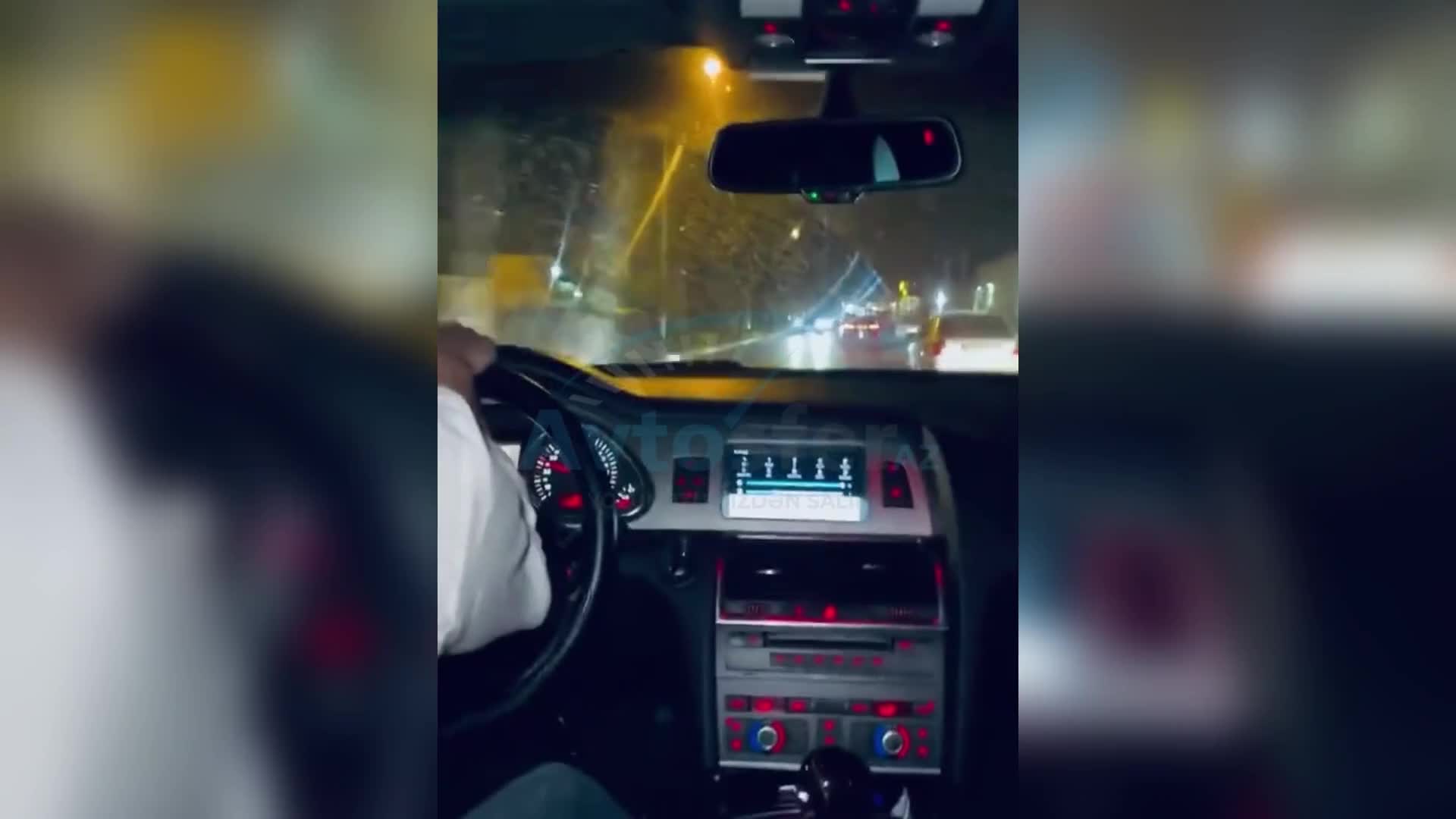 Şüvəlanda “şou” göstərən sürücü