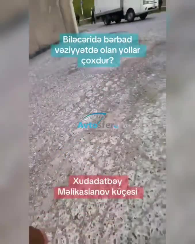 Biləcəridə yollar bərbaddır; çuxurlar maşınlara ziyan vurur