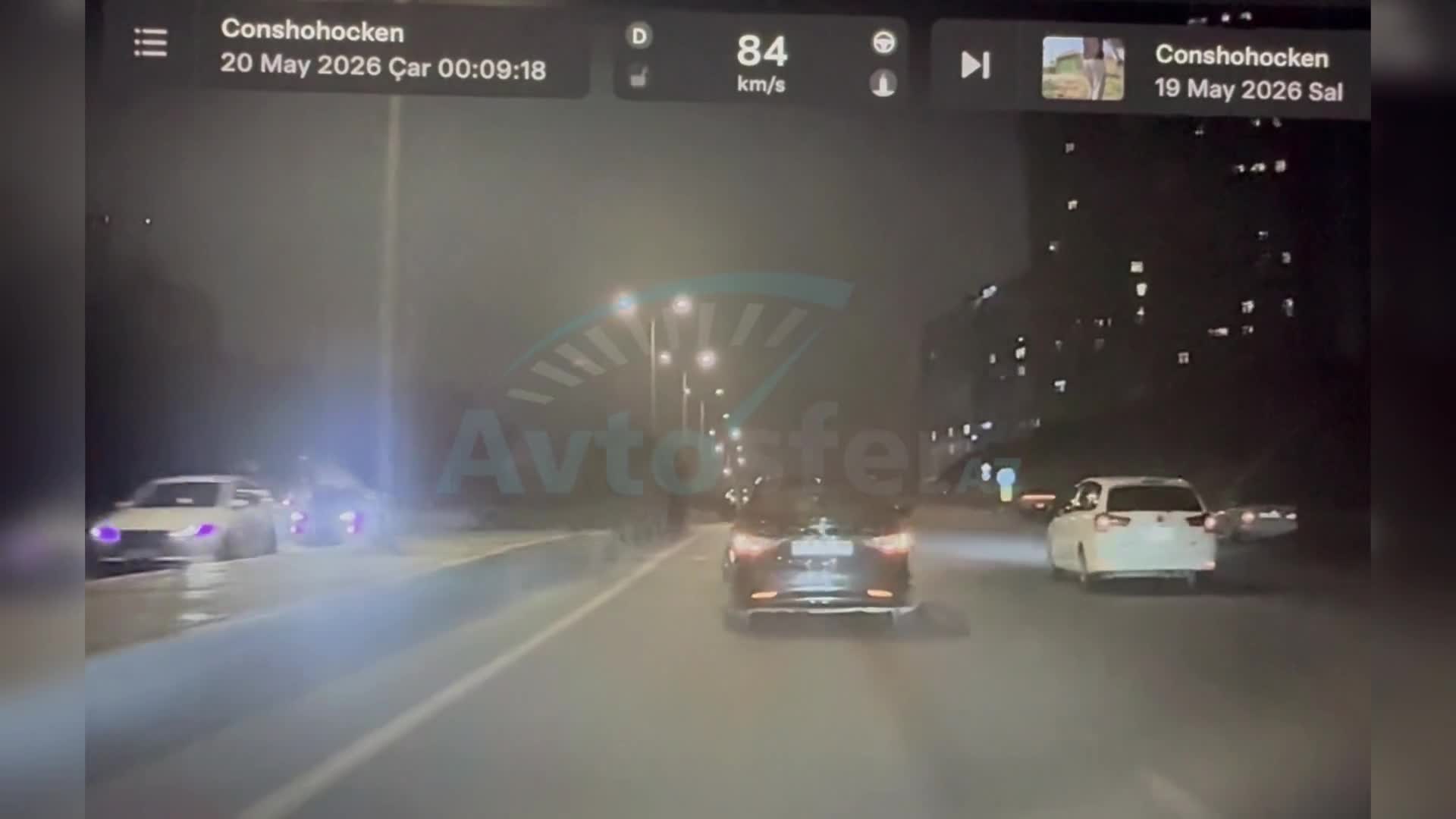 Prospektdə ardıcıl qəza şəraiti yaradıb təhqir etdi