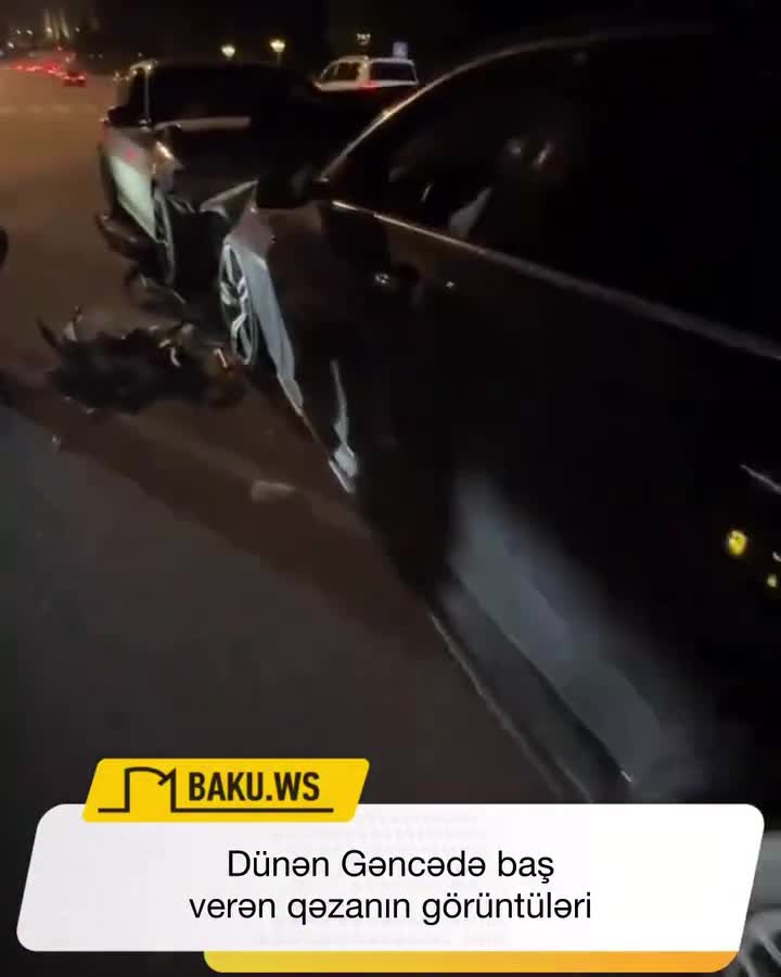 Gəncədə maşınlar toqquşdu
