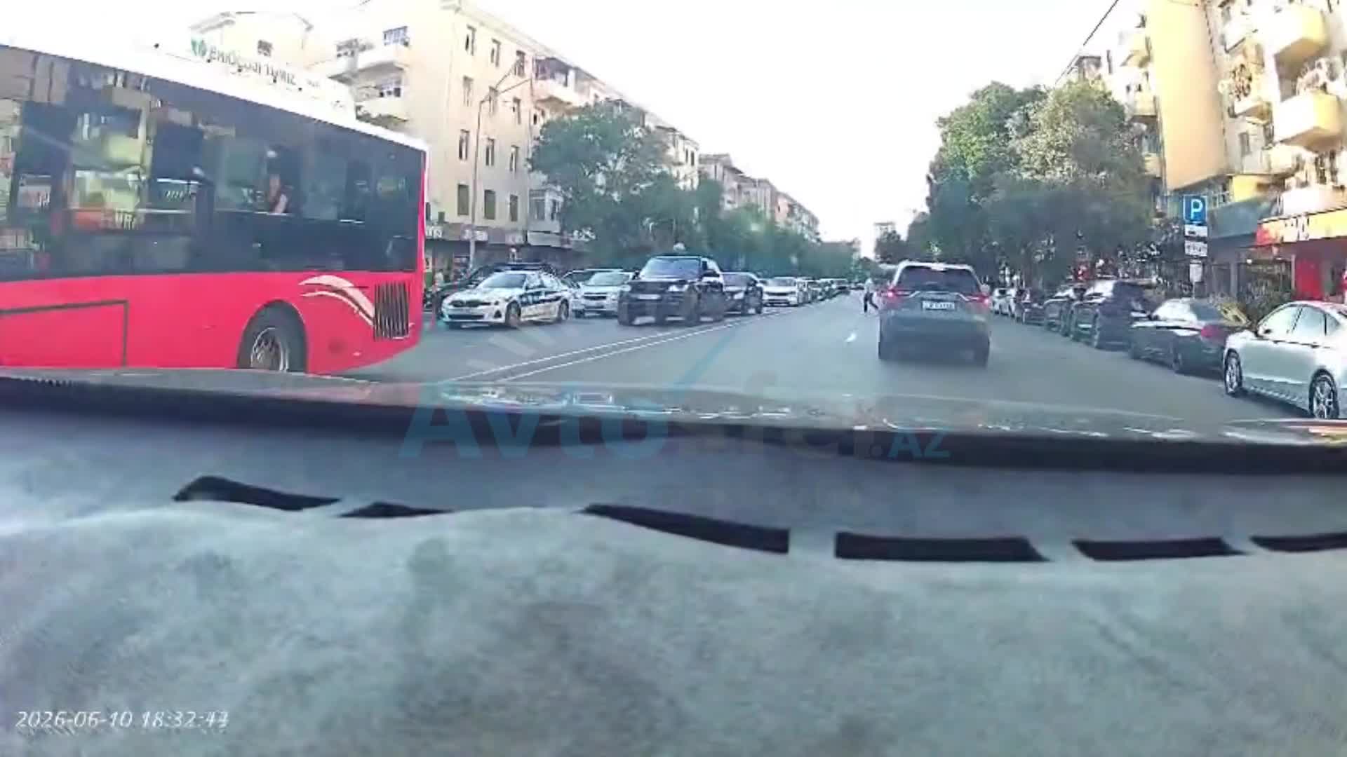Piyada sürücünün iradına görün nə cavab verdi