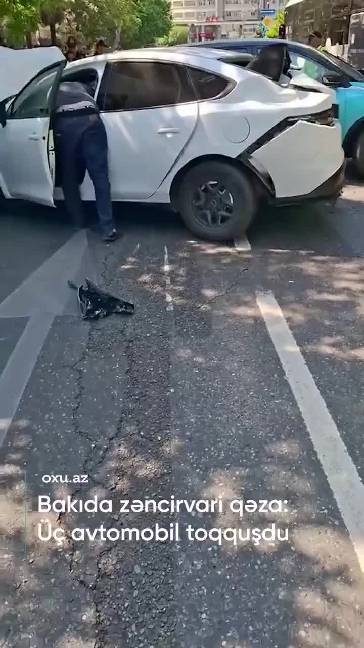 Bakıda zəncirvari qəza