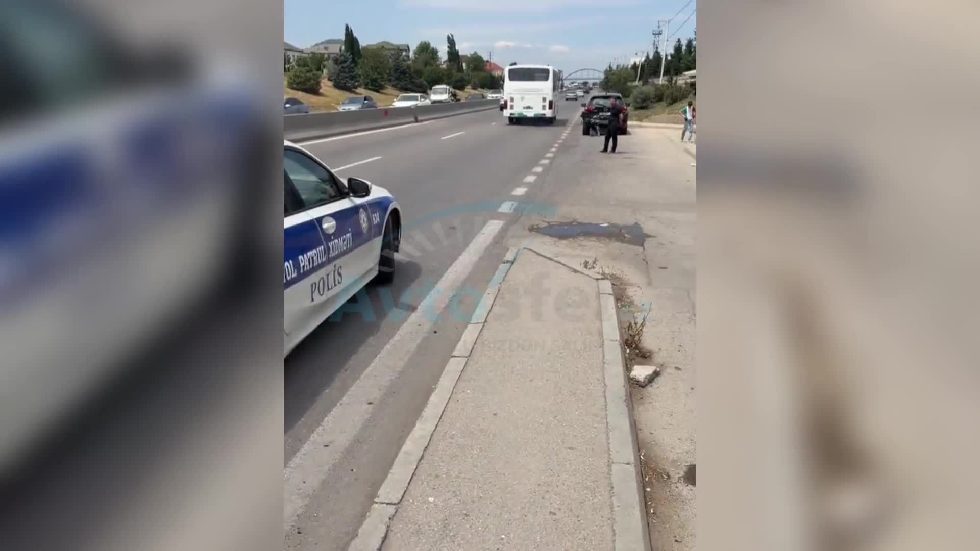 Ara məsafəsi saxlamayan sürücü qəzaya səbəb oldu