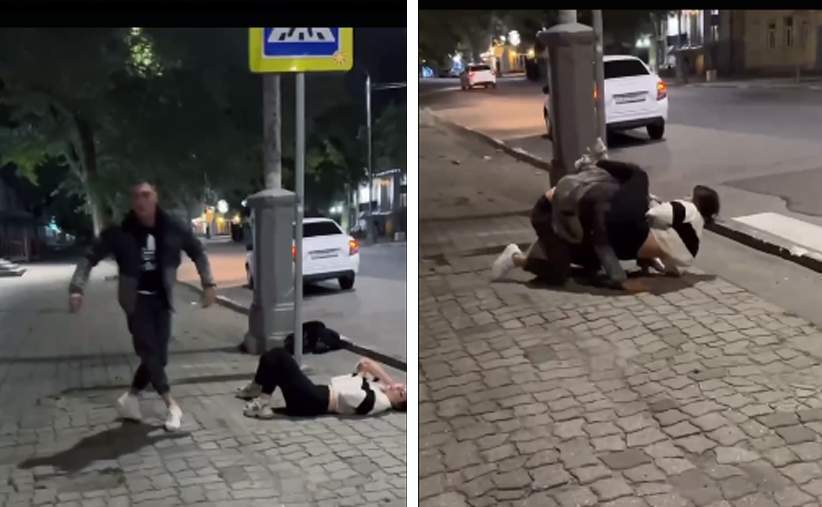 Qız oğlanla mübahisə edib yerə yıxdı – Boğmaq istəyəndə... 