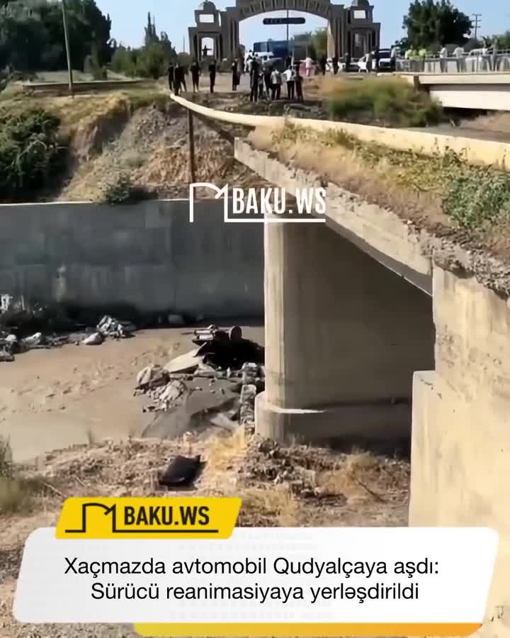 Xaçmazda avtomobil Qudyalçaya aşdı