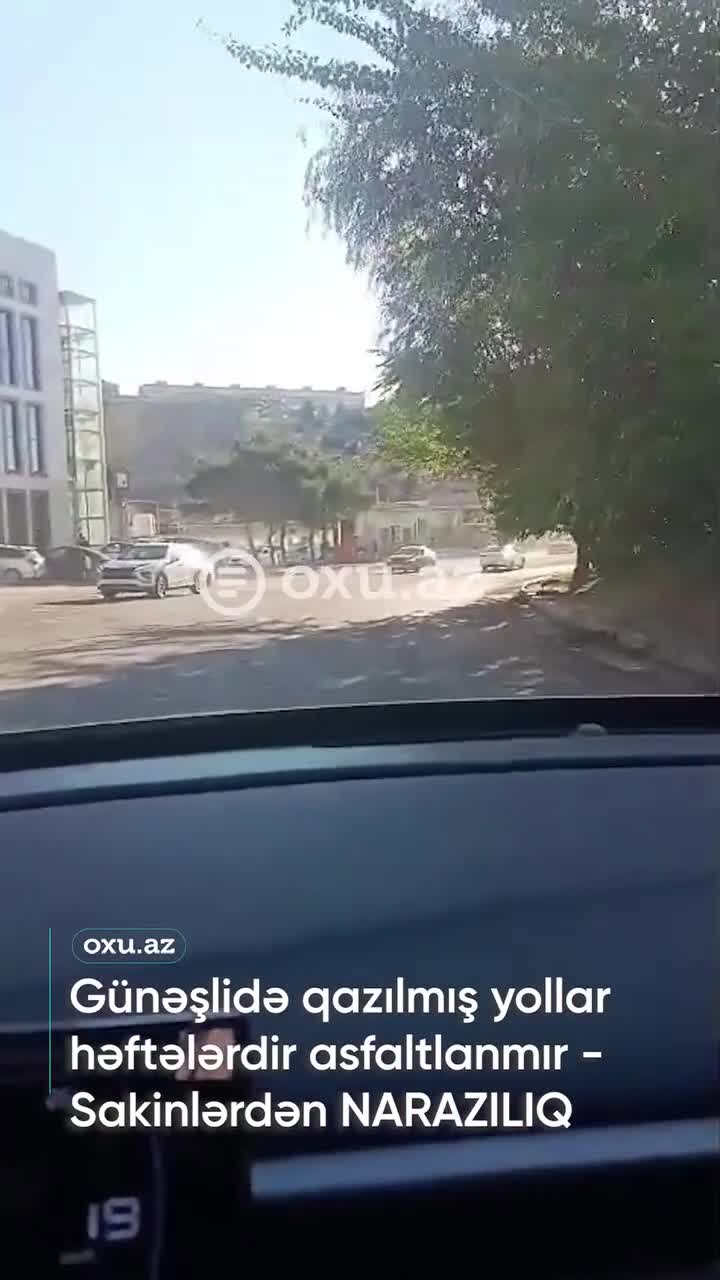 Günəşlidə qazılmış yollar həftələrdir asfaltlanmır