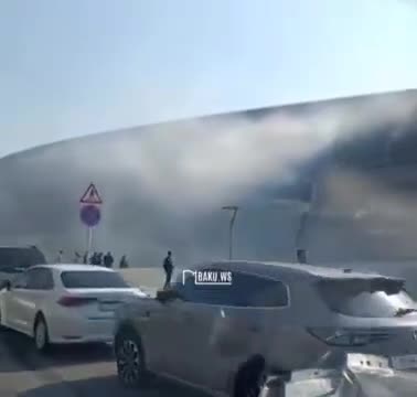 Bakı Konqres Mərkəzində tüstülənmə