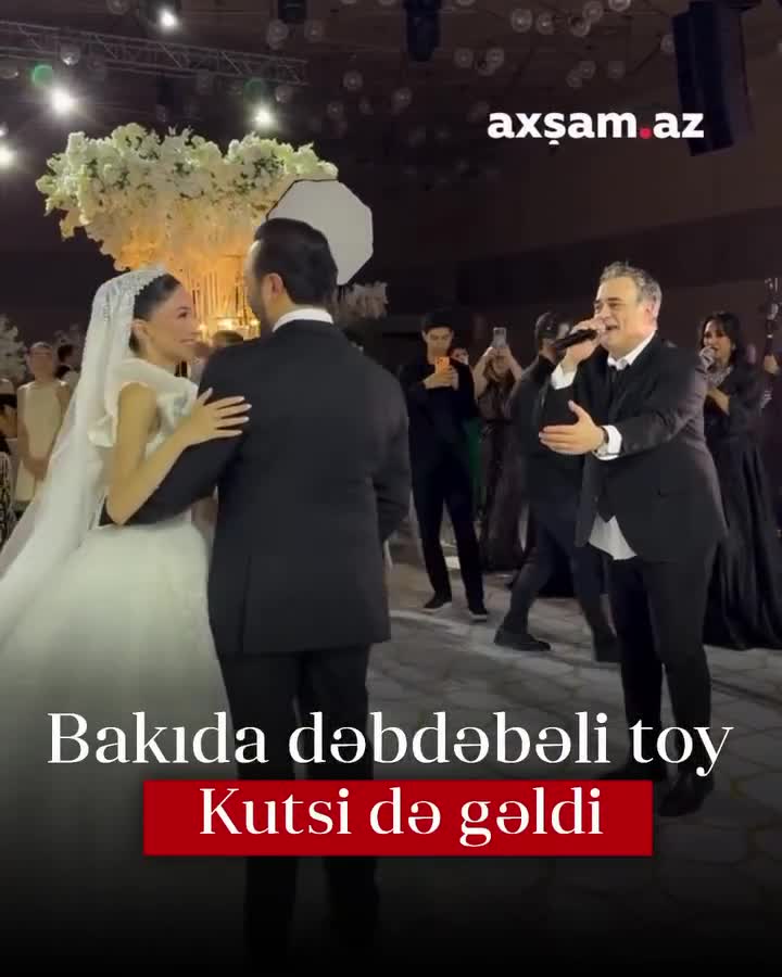 Bakıda dəbdəbəli toy: Kutsi də gəldi