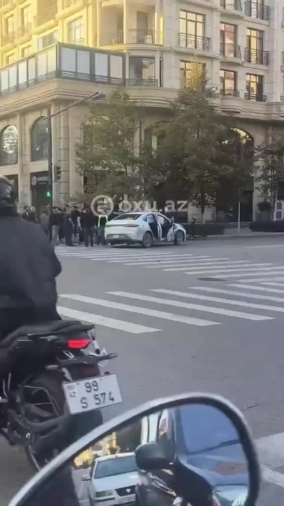 Bakıda avtomobillər toqquşdu