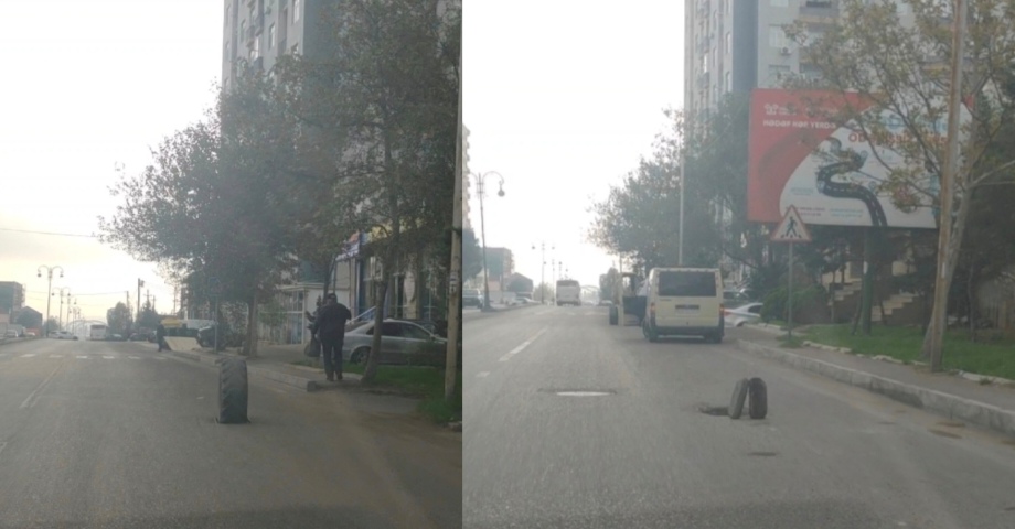 Bu yolun sağ zolağı ilə hərəkət etmək mümkün deyil