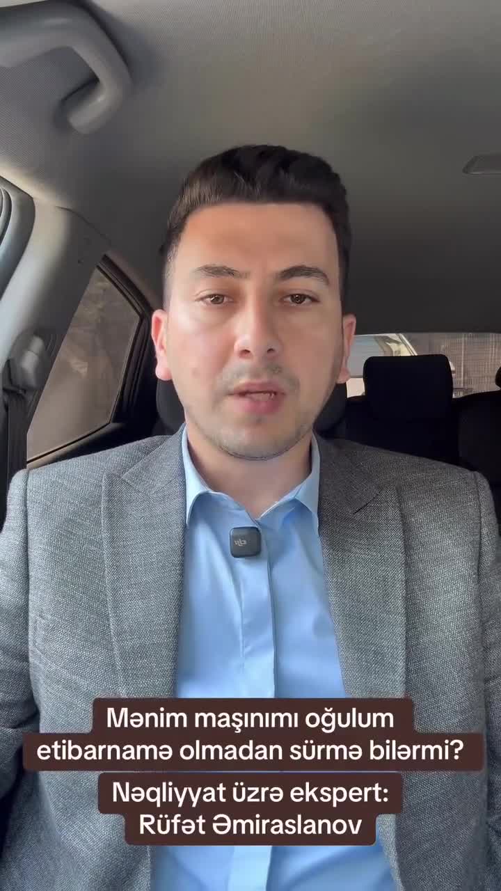 Ata avtomobilini oğluna etibarnaməsiz verə bilərmi 