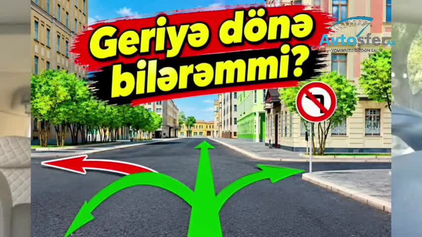 Sola dönmək qadağandır nişanı olan yerdə geriyə dönmək olar?