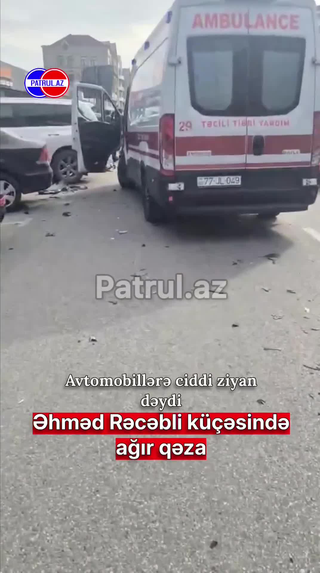 Əhməd Rəcəbli küçəsində ağır qəza