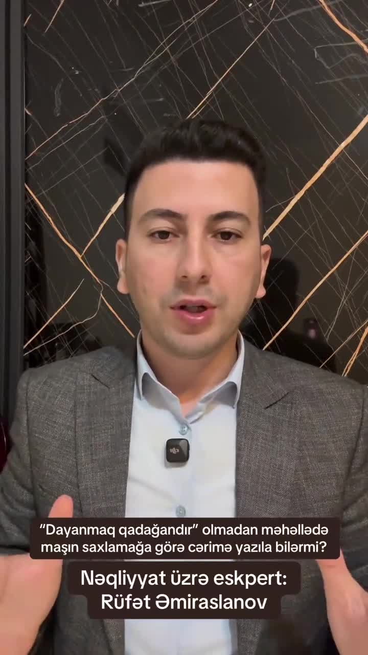 Məhəllədə maşın saxlamağa görə hansı halda cərimə yazılır?