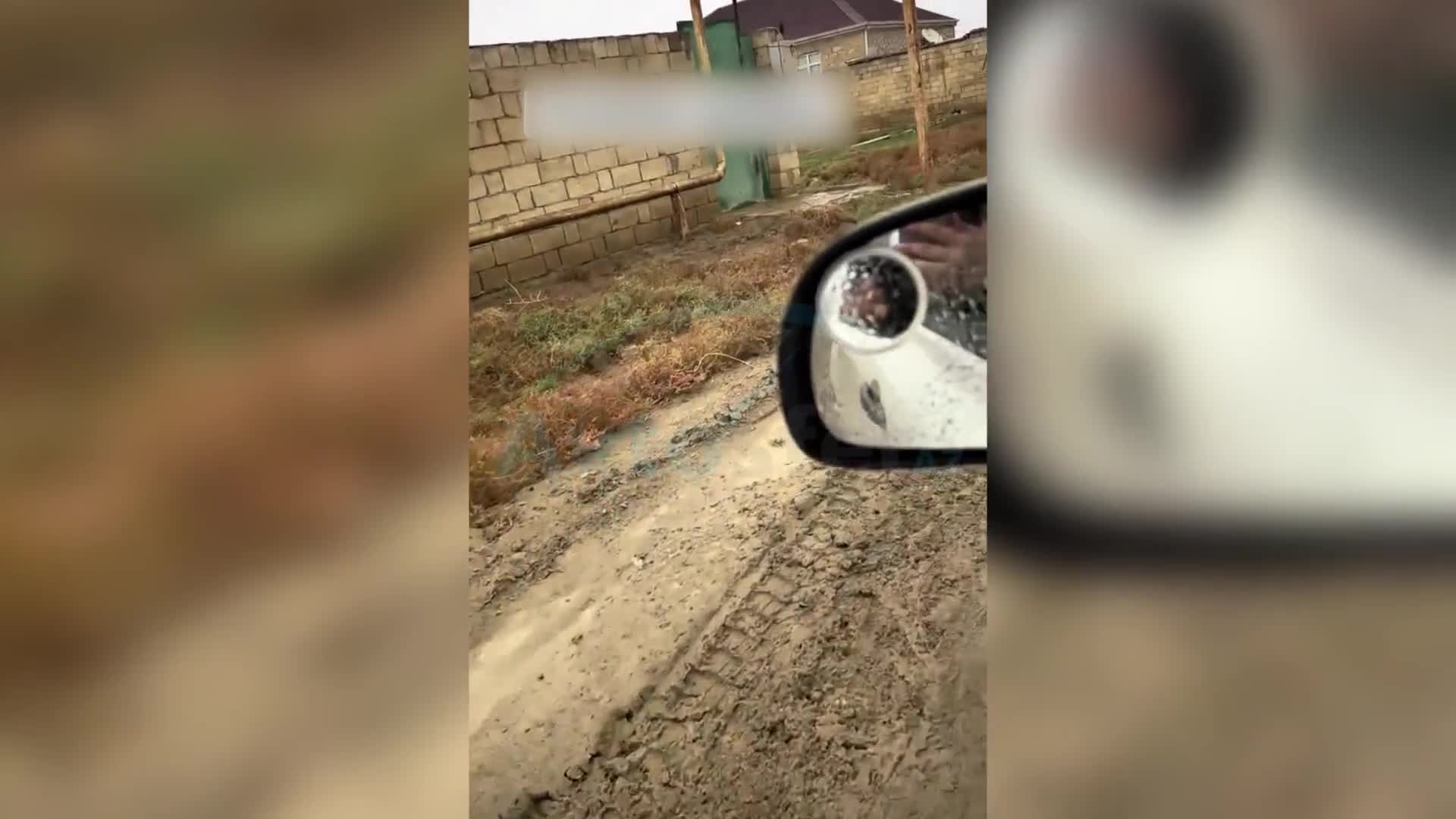 Qaradağın bu qəsəbəsi palçığa qərq olub 